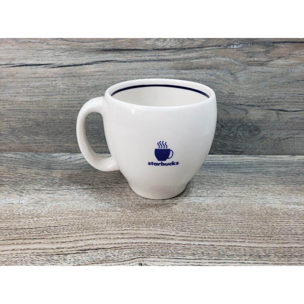 Starbucks Coffee Barista 2003 Mug Blue Steaming Coffee Cup Logo 12oz